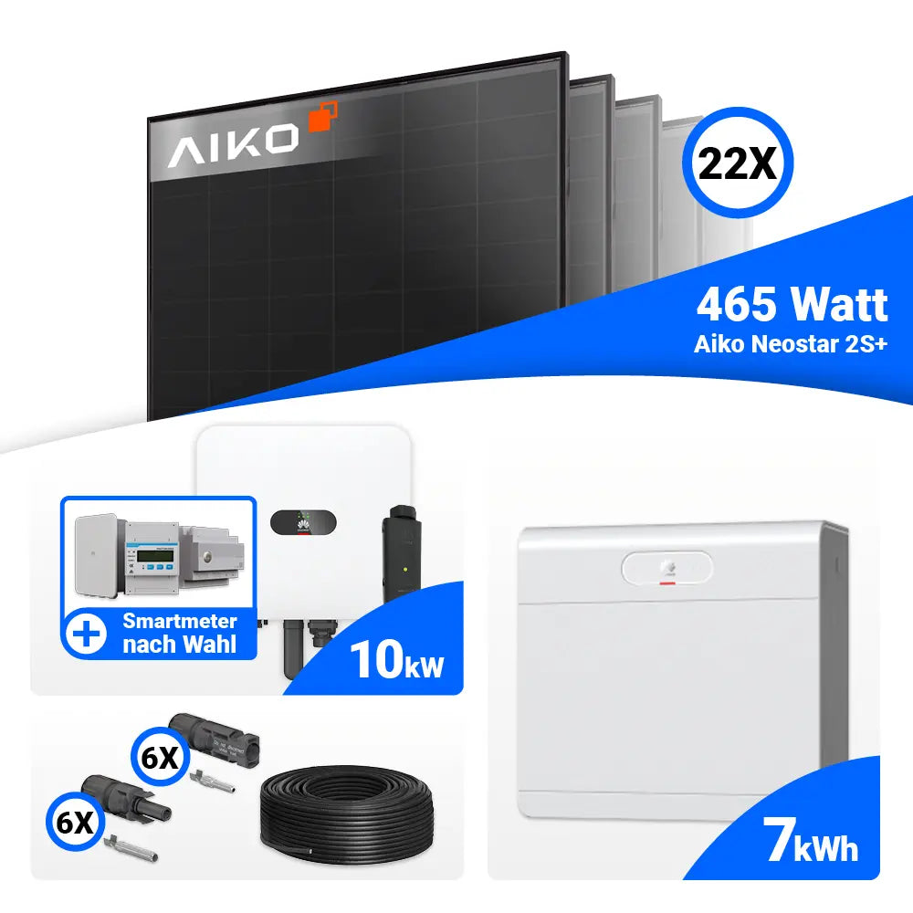10 kWp Solarsystem mit Huawei MAP0 und Speicheroption