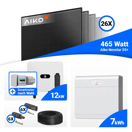 12 kWp Solarsystem mit Huawei SUN2000-12K-MB0 und Speicheroption