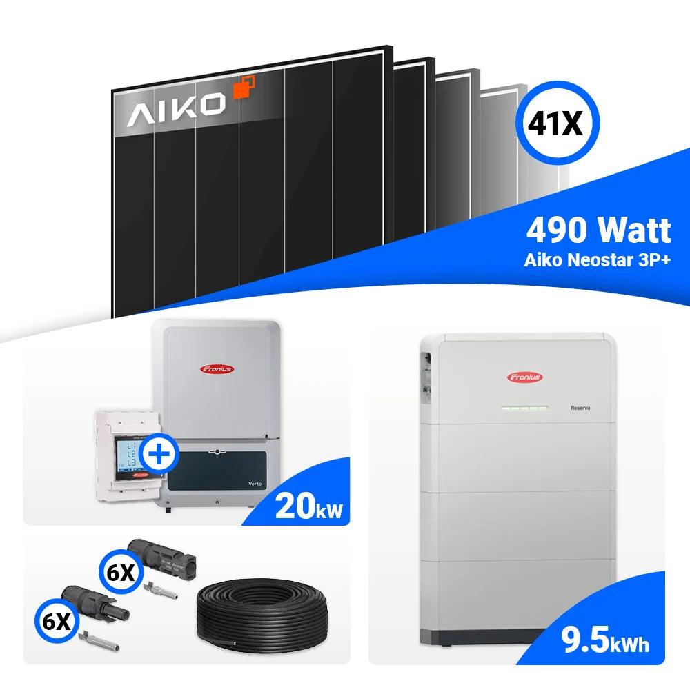 Fronius Verto Plus 20.0 Hybridwechselrichter mit Energiemanagement im 20 kWp PV Paket