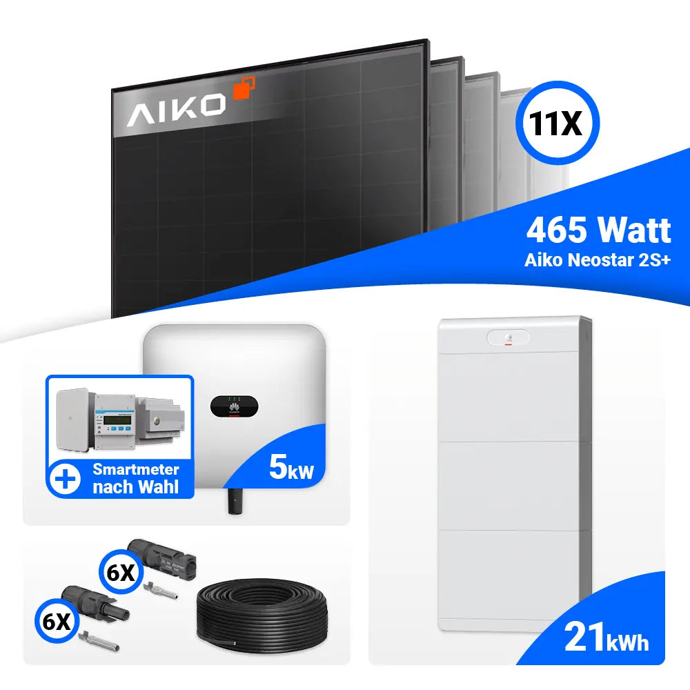 5 kWp PV Anlage AIKO 465W Module Huawei SUN2000