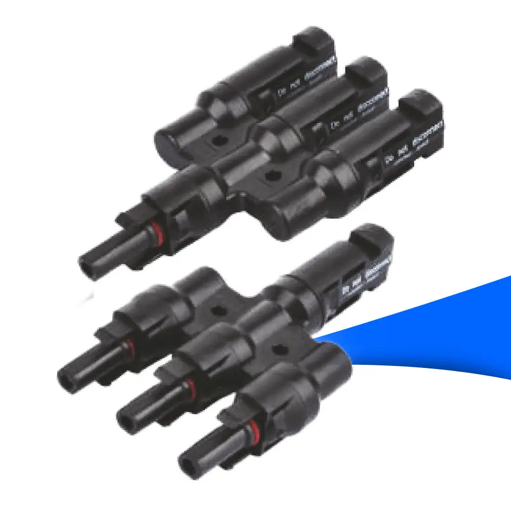 MC4 3-zu-1 Y-Stecker-Set – Parallelschaltung von drei Solarmodulen