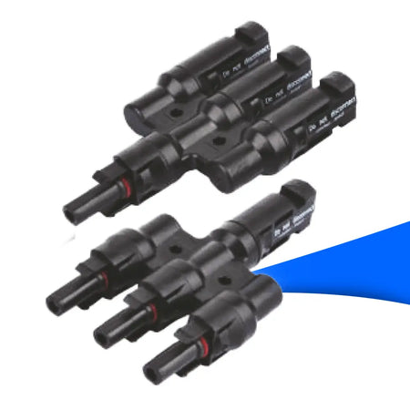 MC4 3-zu-1 Y-Stecker-Set – Parallelschaltung von drei Solarmodulen