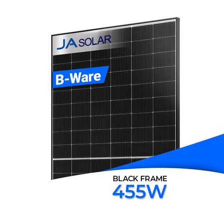 B-Ware - Ja Solar 455W Bifazial Glas-Glas Black Frame JAM54D40